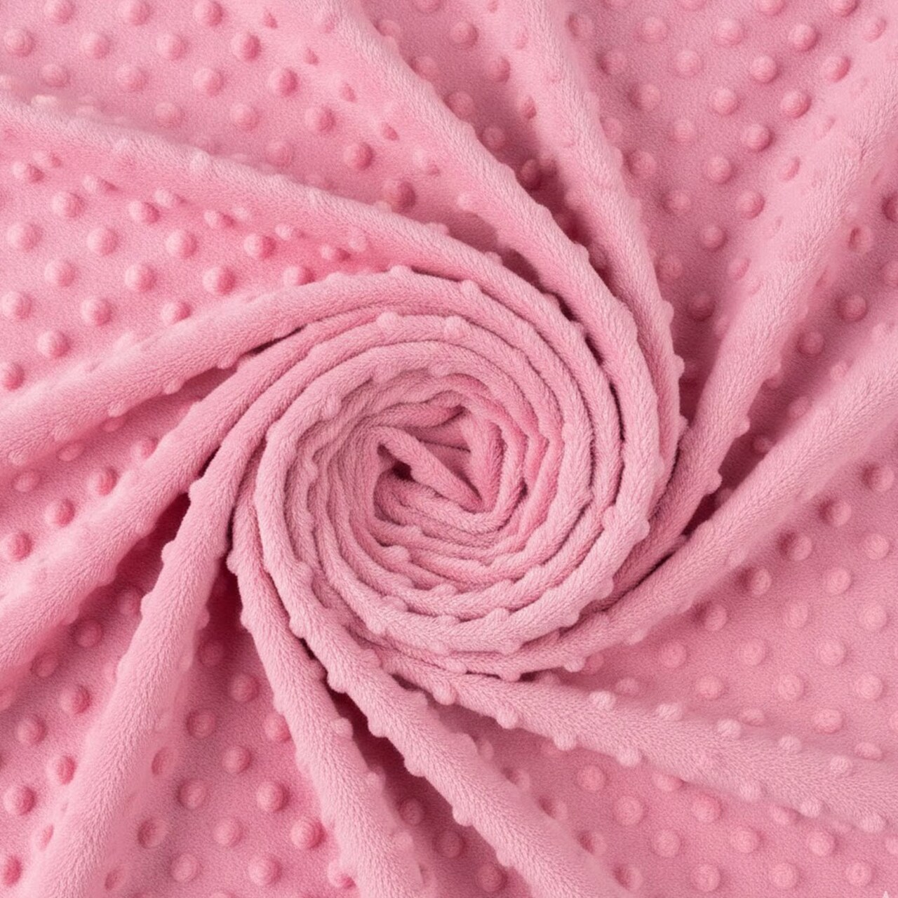 1 Yard Minky Dimple Dot Faux Fur Fabric, 60″ Wide 100% Polyester